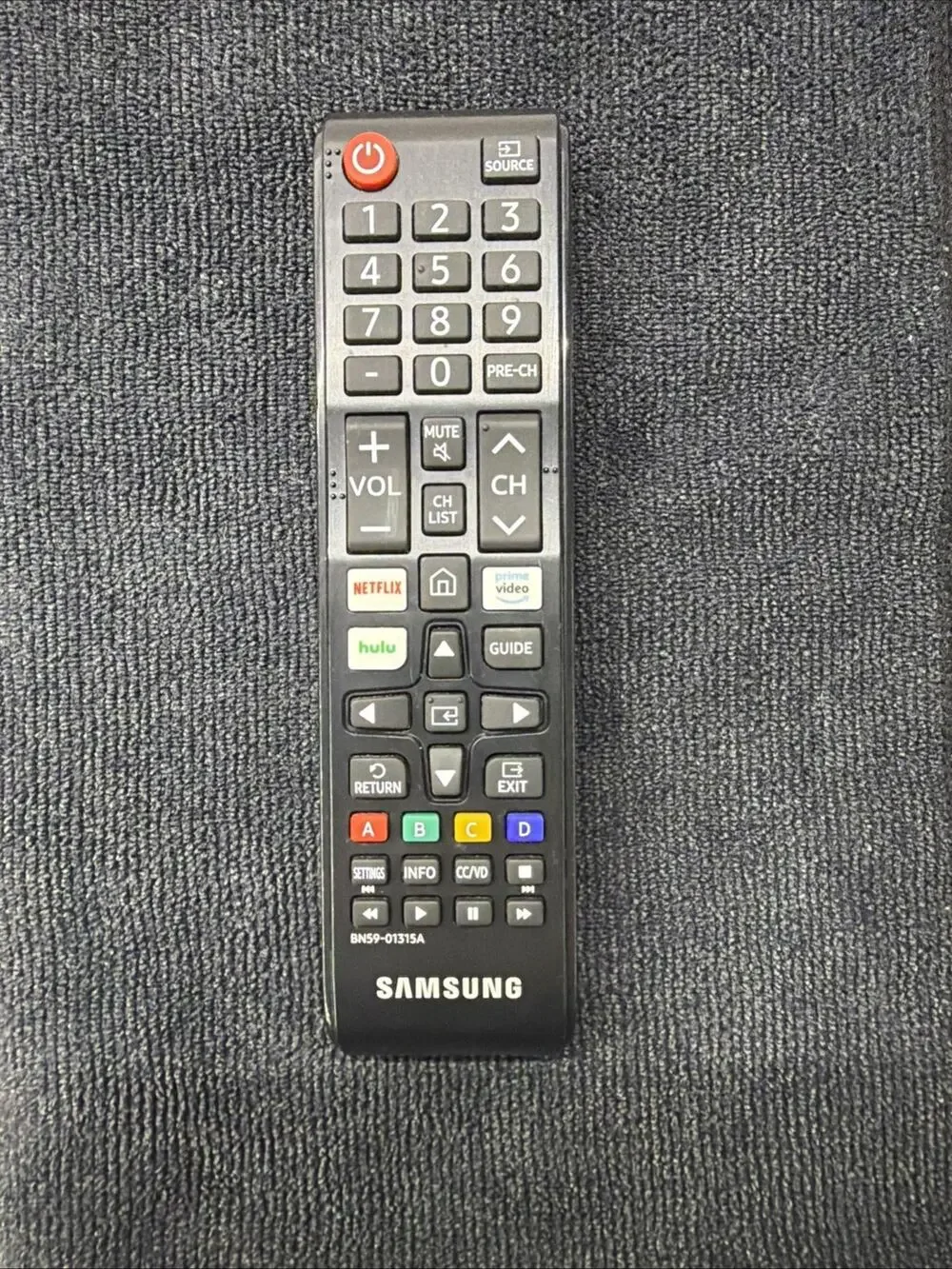 Samsung Remote Control (BN59-01315A). For Samsung Smart LED TV 4k w/Netflix